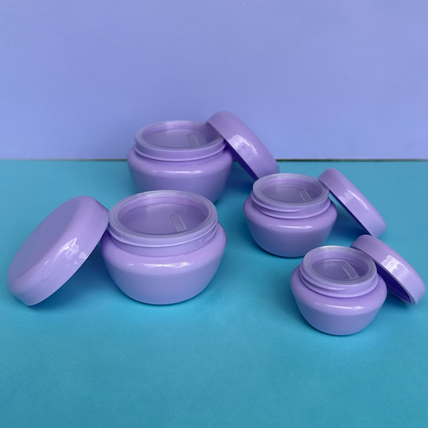 Set of Purple Jar and Lid