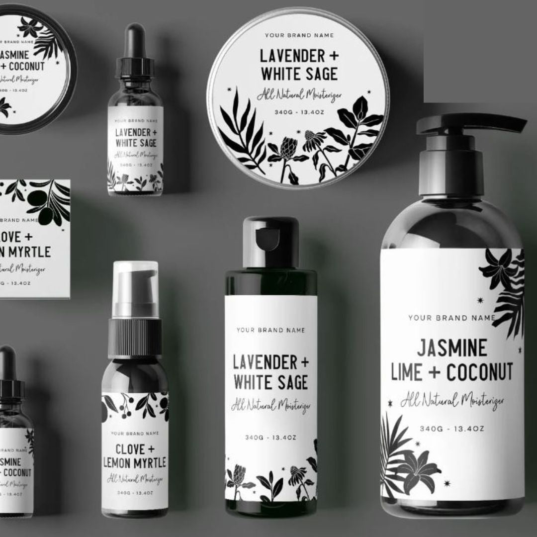 LAVENDER & WHITE SAGE Product Label Template - 1 Product